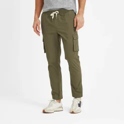 Silas Mens Cargo Trousers - Khaki