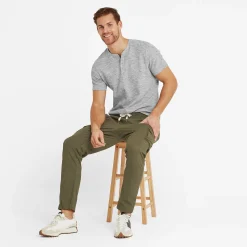 Silas Mens Cargo Trousers - Khaki