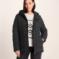 Sleight Womens Short Insulated Parka - Black