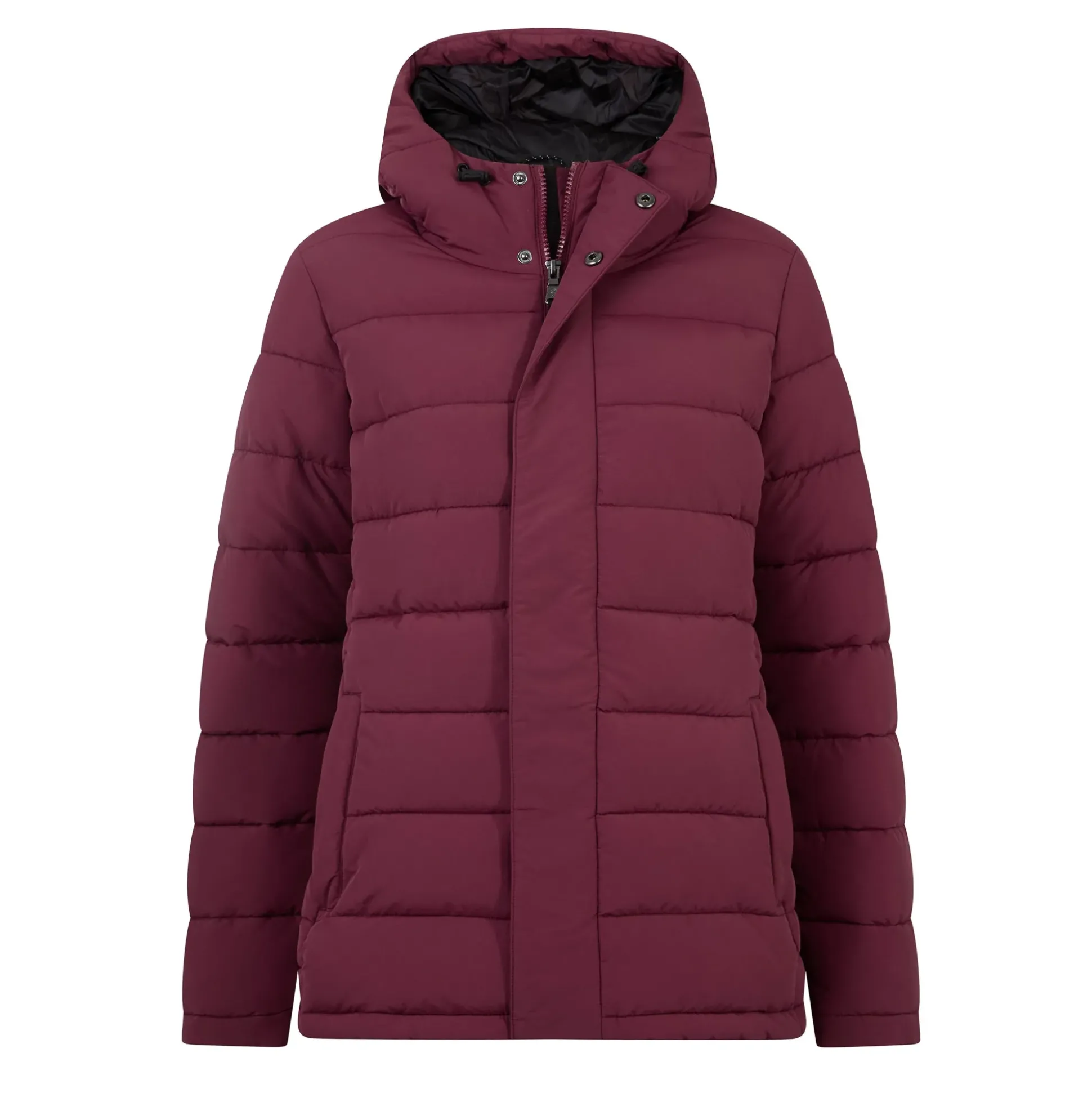 Sleight Womens Short Insulated Parka - Burgundy