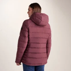 Sleight Womens Short Insulated Parka - Burgundy
