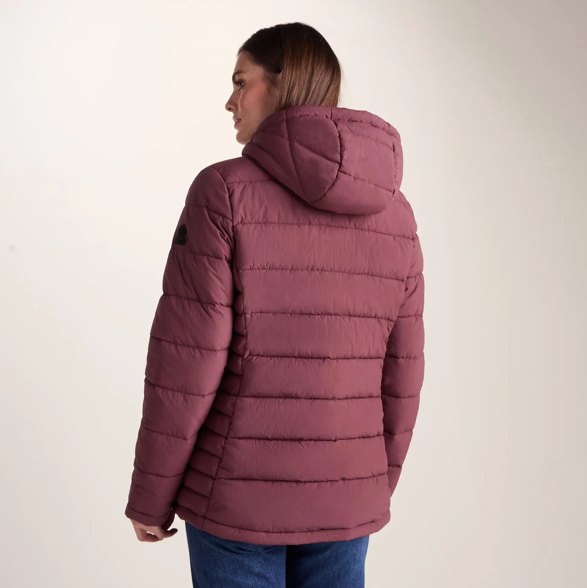 Sleight Womens Short Insulated Parka - Burgundy