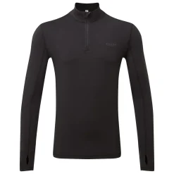 Snowdon Mens Thermal Quarter Zip Base Layer - Black