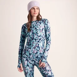 Snowdon Womens Thermal Crew Neck Base Layer - Scatter Print