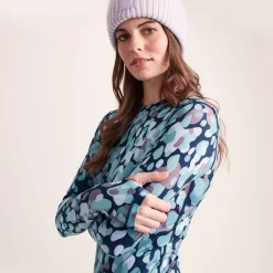 Snowdon Womens Thermal Crew Neck Base Layer - Scatter Print