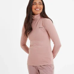 Snowdon Womens Thermal Roll Neck Base Layer - Faded Pink