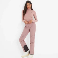 Snowdon Womens Thermal Roll Neck Base Layer - Faded Pink