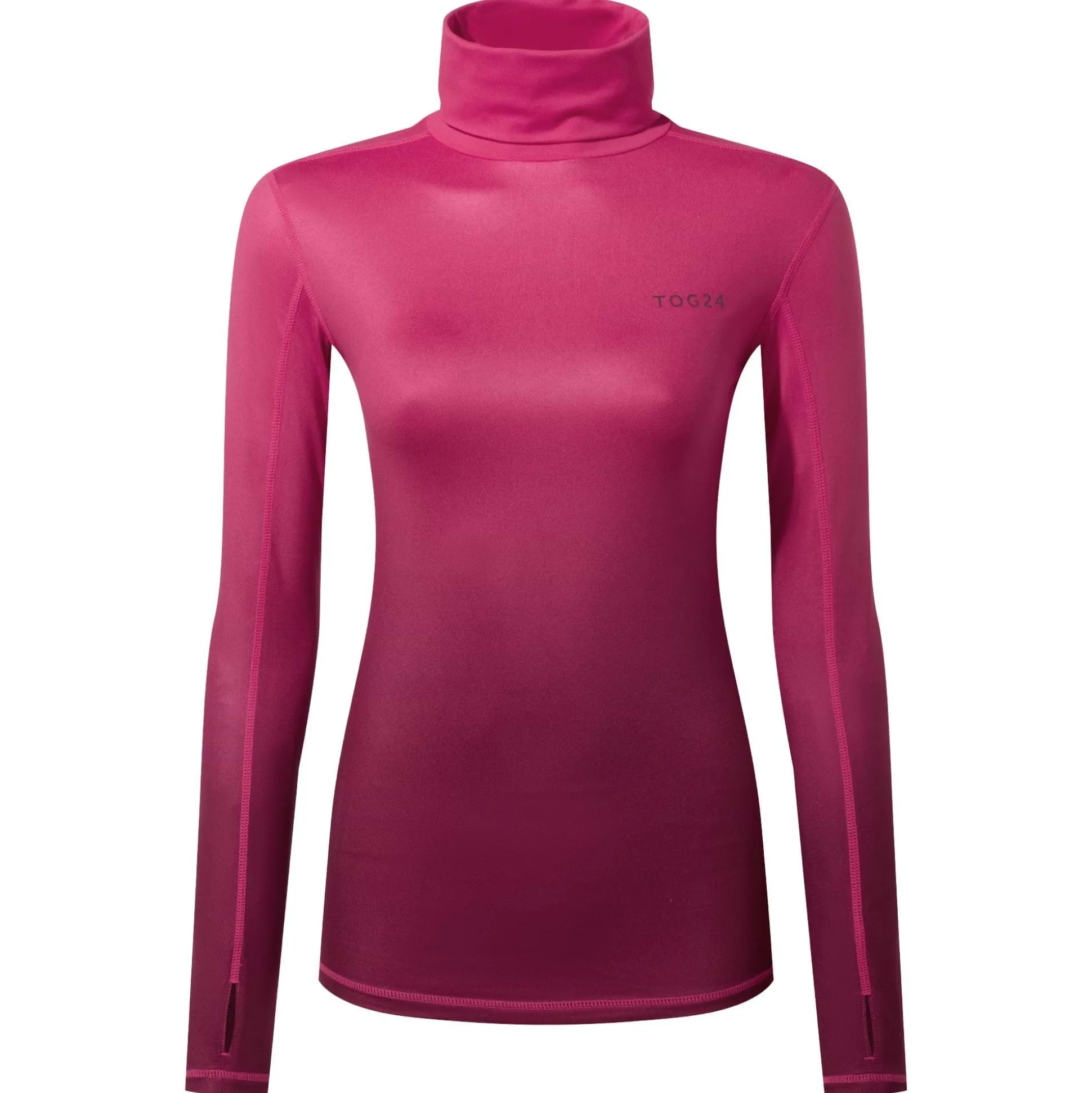 Snowdon Womens Thermal Roll Neck Base Layer - Raspberry Gradient