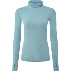 Snowdon Womens Thermal Roll Neck Base Layer - Mist Grey