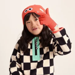 Soay Kids Shaun the Sheep Knit Gloves - Satsuma Orange