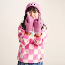 Soay Kids Shaun the Sheep Knit Gloves - Piglet Pink