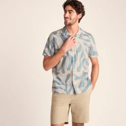 Strichen Mens Short Sleeve 100% Cotton Supersoft Shirt - Summer Sky