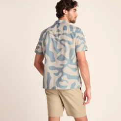Strichen Mens Short Sleeve 100% Cotton Supersoft Shirt - Summer Sky