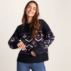 Tamara Womens Chunky Knitted Jumper - Dark Indigo
