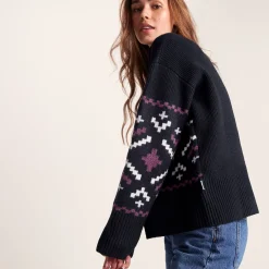 Tamara Womens Chunky Knitted Jumper - Dark Indigo