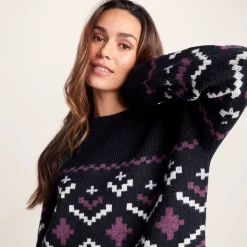 Tamara Womens Chunky Knitted Jumper - Dark Indigo