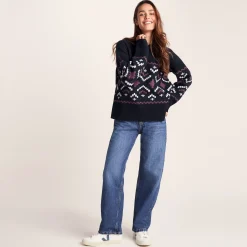 Tamara Womens Chunky Knitted Jumper - Dark Indigo