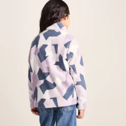 Toffolo Kids Zipneck Fleece - Abstract Mountain Print