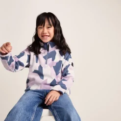 Toffolo Kids Zipneck Fleece - Abstract Mountain Print