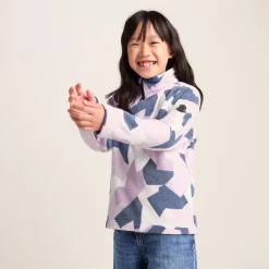 Toffolo Kids Zipneck Fleece - Abstract Mountain Print