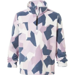Toffolo Kids Zipneck Fleece - Abstract Mountain Print