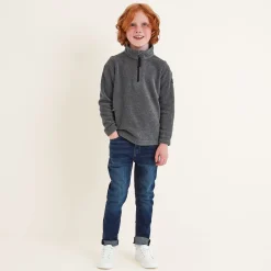 Toffolo Kids Zipneck Fleece - Grey Marl