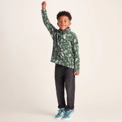 Toffolo Kids Zipneck Fleece - Oak Leaf Print