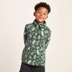 Toffolo Kids Zipneck Fleece - Oak Leaf Print