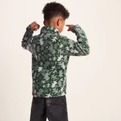 Toffolo Kids Zipneck Fleece - Oak Leaf Print