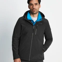 Truro Mens Hooded Softshell Jacket - Black