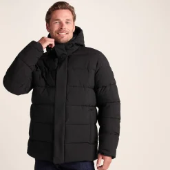 Tunnard Mens Short Shower Resistant Insulated Jacket - Black
