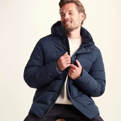 Tunnard Mens Short Shower Resistant Insulated Jacket - Dark Indigo