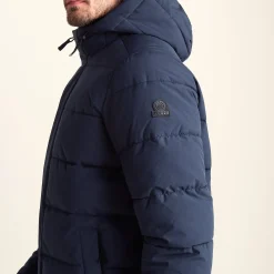 Tunnard Mens Short Shower Resistant Insulated Jacket - Dark Indigo