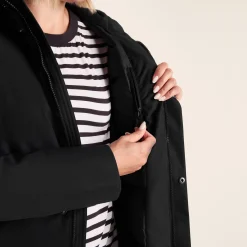 Uma Womens Waterproof Down Insulated Parka - Black