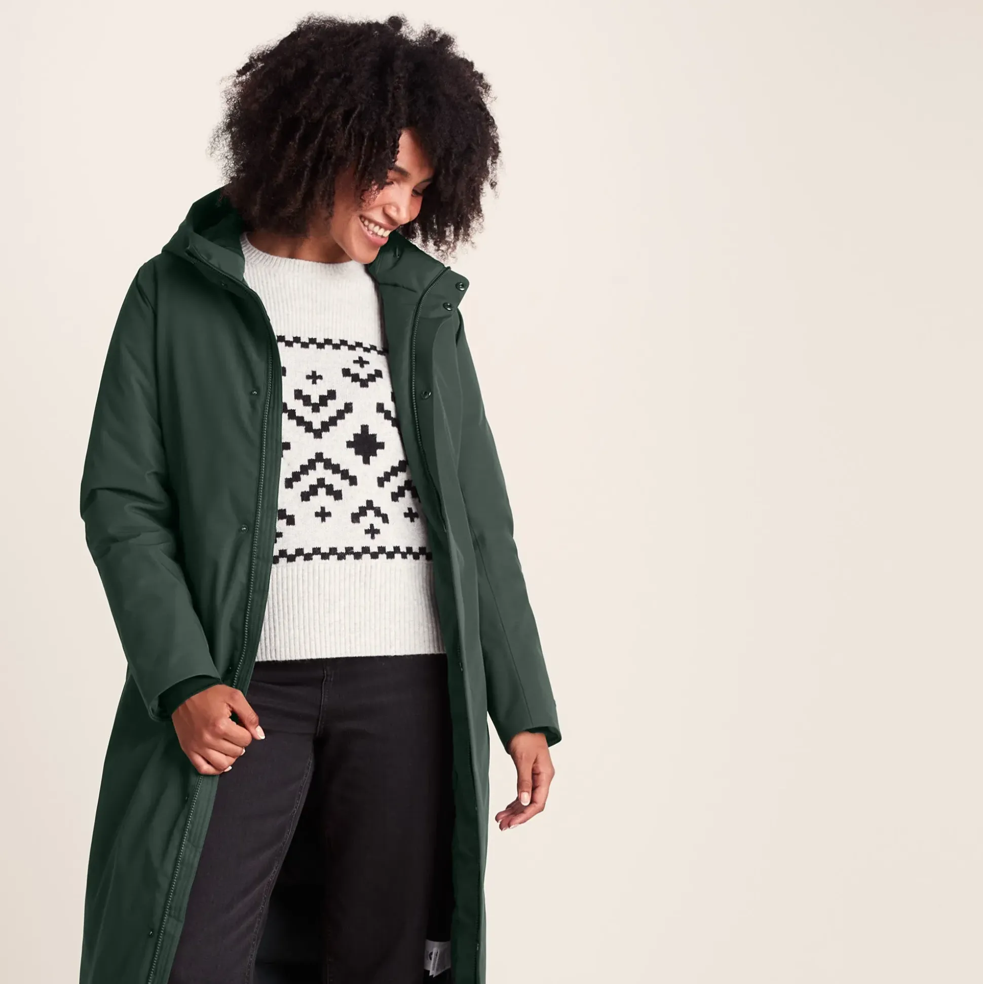 Uma Womens Waterproof Down Insulated Parka - Racing Green
