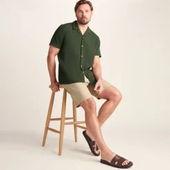 Valtos Mens Short Sleeve Supersoft Shirt - Forage Green