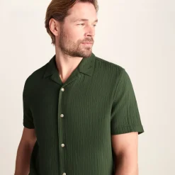 Valtos Mens Short Sleeve Supersoft Shirt - Forage Green