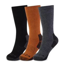 Villach 3 Pack Mens Trek Socks - Black/Mahogany/Dk Grey Marl