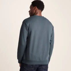 Warren Mens Relaxed Fit 100% Cotton Heavyweight Sweat - Aegean Teal