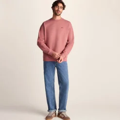 Warren Mens Relaxed Fit 100% Cotton Heavyweight Sweat - Redwood