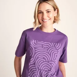 Wave Womens Premium Supersoft Relaxed Fit T-Shirt - Dark Orchid