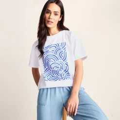 Wave Womens Premium Supersoft Relaxed Fit T-Shirt - Optic White