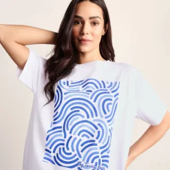 Wave Womens Premium Supersoft Relaxed Fit T-Shirt - Optic White
