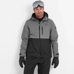 Whistler Mens Ski Jacket - Black/Steel Grey