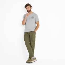 Whitby Mens 100% Cotton Supersoft T-Shirt - Light Grey Marl