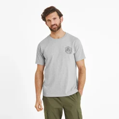 Whitby Mens 100% Cotton Supersoft T-Shirt - Light Grey Marl