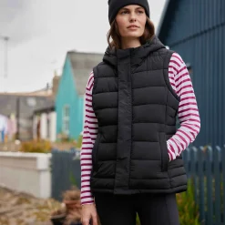 Wyness Womens Shower Resistant Insulated Jacket - Black