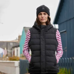 Wyness Womens Shower Resistant Insulated Jacket - Black
