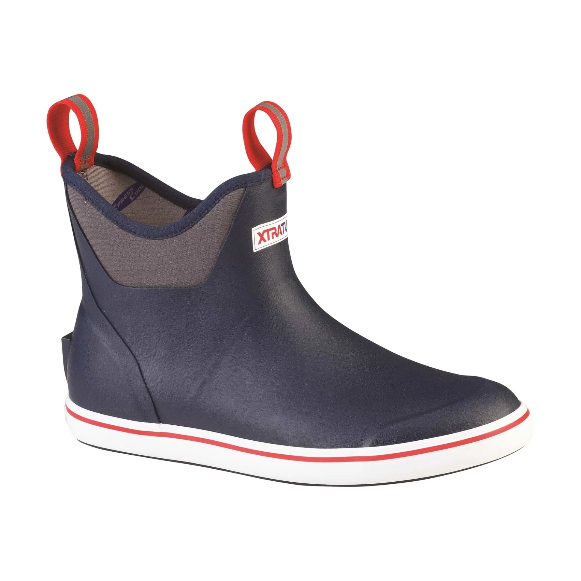 Xtratuf Ankle Deck Mens Boot - Navy/Red