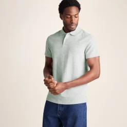 Zaden Mens Polo Shirt - Light Grey Marl